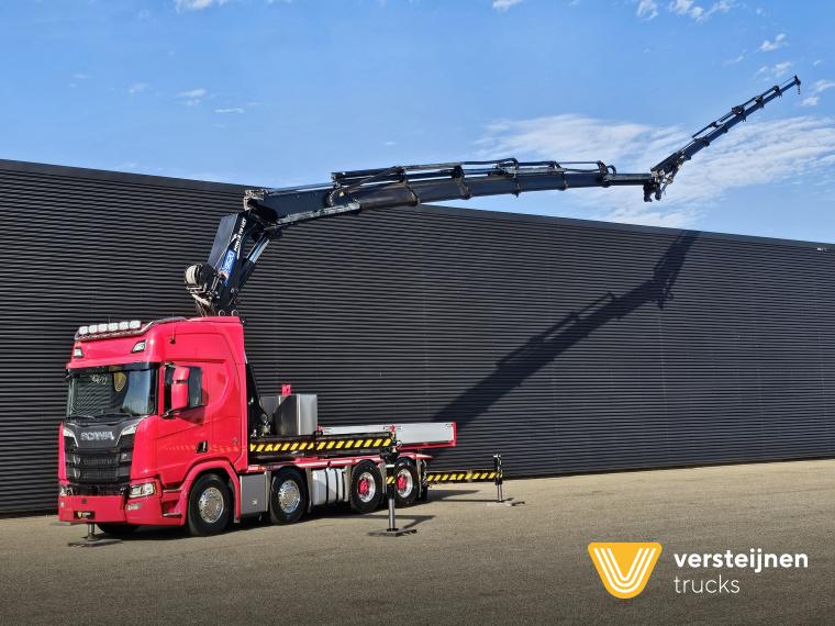 Scania R650 V8 8x4 / HMF 9520 + JIB + WINCH / 140.000 kg GCW
